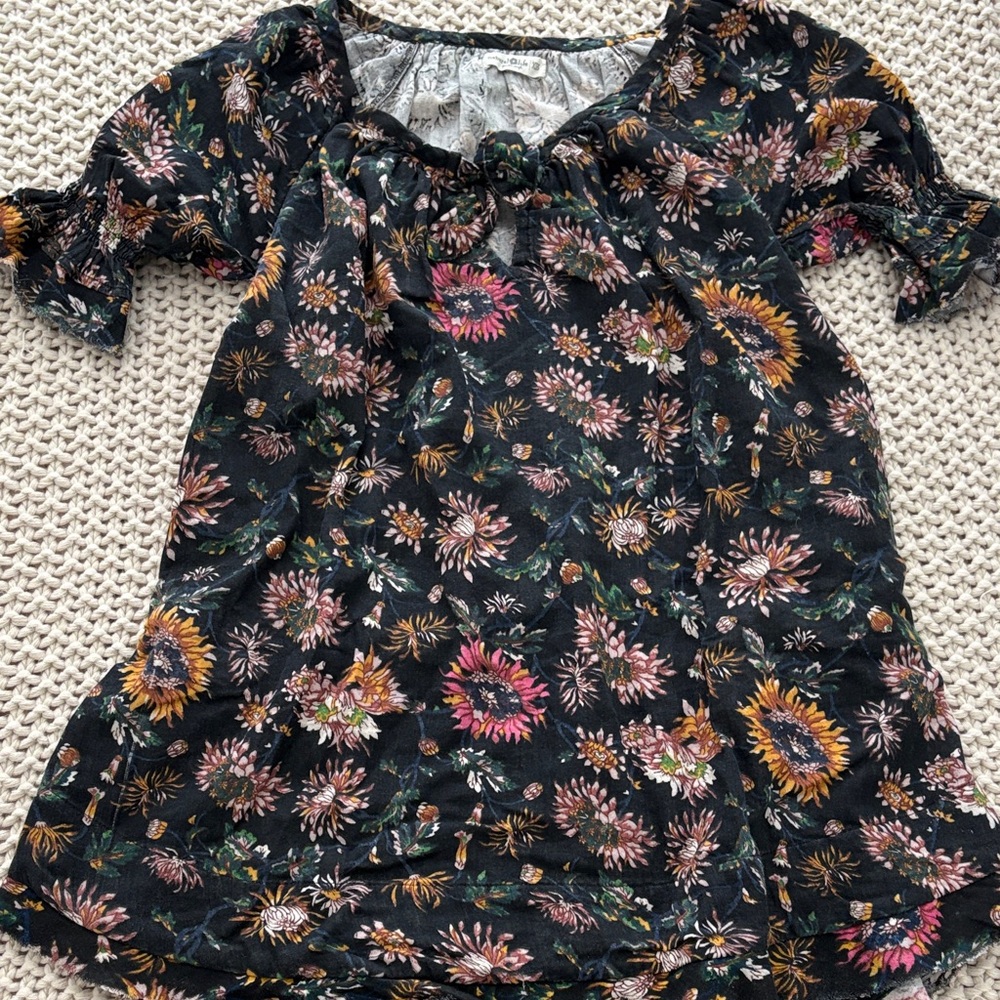 natural life floral mini dress